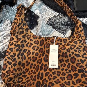 Baggu leopard shoulder bag nwt